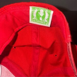 Vintage‎ Union Pacific Arkansas Service Unit Train Hat Red Snapback Gold Leaf